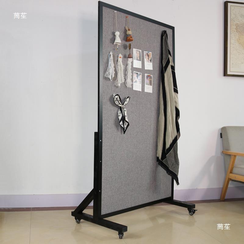 移式动软木照片墙落地立式支板架留言板展板展示板公宣告传栏896