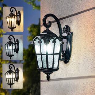 别墅户外壁灯新中式复楼梯过道内庭NTR院户外墙室阳台古外灯防水