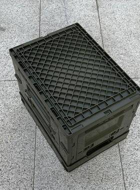 20L侧开门折叠箱学生家用理塑料整箱折周转胶叠框XJH户外旅游收纳