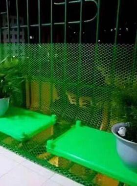 绿色50米阳台防网料护网格MJN网封窗网防坠网宠物脚垫育塑网雏家