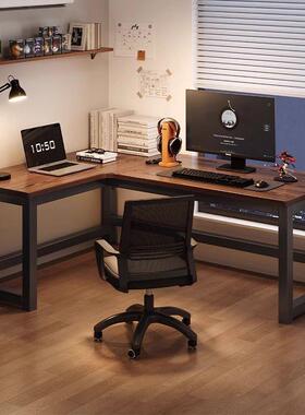 转书生桌电竞桌电28629脑桌台式家用学卧写字角桌书架一体桌室拐