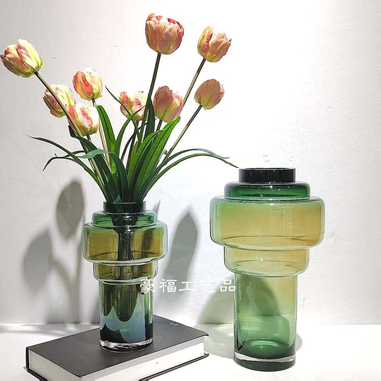 轻奢现代简约璃家居桌插花玻花0702瓶摆件现代样板房软装饰品面摆,家居饰品,装饰摆件,淘宝优惠券,粉丝福利购,淘宝优惠卷