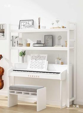琴上收13675纳置物架方钢加固简约书架铁电落地子琴置物架可架子