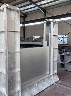 不锈6876钢液动下式开堰门可调节旋转式堰门智能截流井污雨分堰流