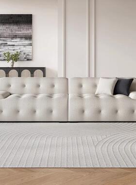 奇罗堡沙发意式极简直奶油风泡泡网红排发设计师78044沙小户型布