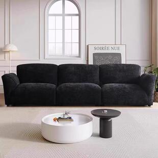 格法复古兰德沙发客雪厅中古风尼尔直排IRF可调节靠背式布艺沙发