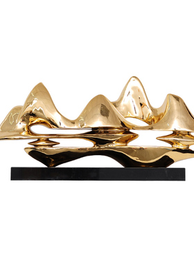 客厅玄关摆设样板房配饰假山工艺品雕塑酒店艺术品水招财软装摆件