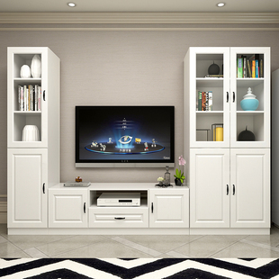 定制电视柜高柜边柜组合现代简约小户型多功能储物柜一体背景墙柜