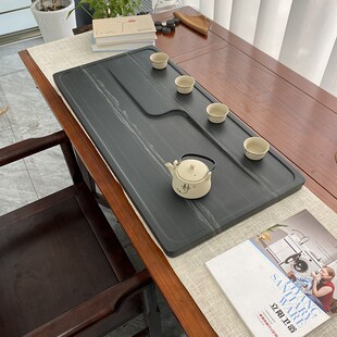 纯天然皇庭玉石茶盘大道至简款石茶盘天然整板整块原石石茶盘茶盘