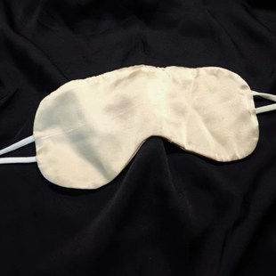 妈妈做 双面真丝眼罩100%桑蚕丝眼罩轻薄真丝遮光眼罩挂耳19姆米