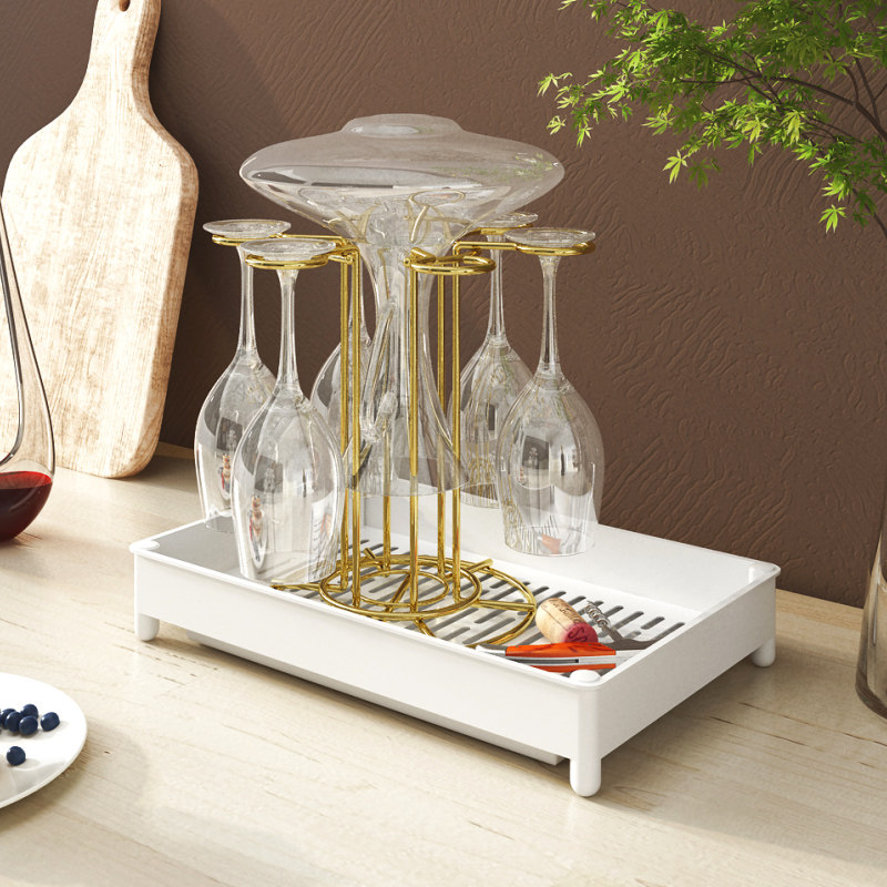 红酒杯架桌面倒挂杯子收纳置物架子轻奢醒酒器置物架沥水托盘摆件,餐饮具,酒架,淘宝优惠券,粉丝福利购,淘宝优惠卷