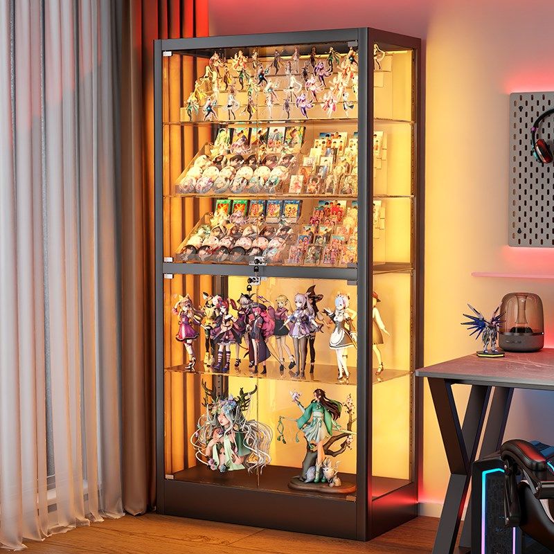 积木展示柜家用玩具模型展示柜模型防尘透明玻璃柜商用礼品展示架