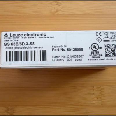 GS 63B6劳易测leuze槽型光电传感器 50128001