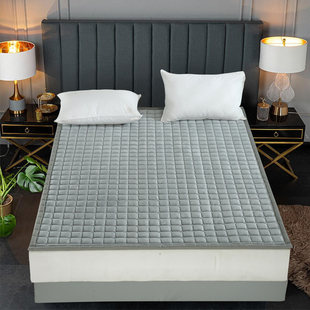 加厚牛奶绒床垫定制榻榻米软垫炕垫防滑可折叠上下铺床褥宿舍垫被