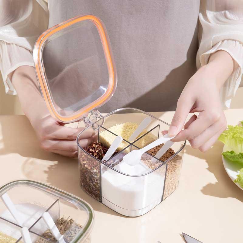 调料盒家用厨房调料罐组合套装一体多格收纳佐料调味瓶调味料密封