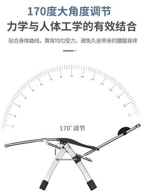 艾臣躺懒椅折叠午休椅人子多功能午睡床家成便携用沙滩86281人逍
