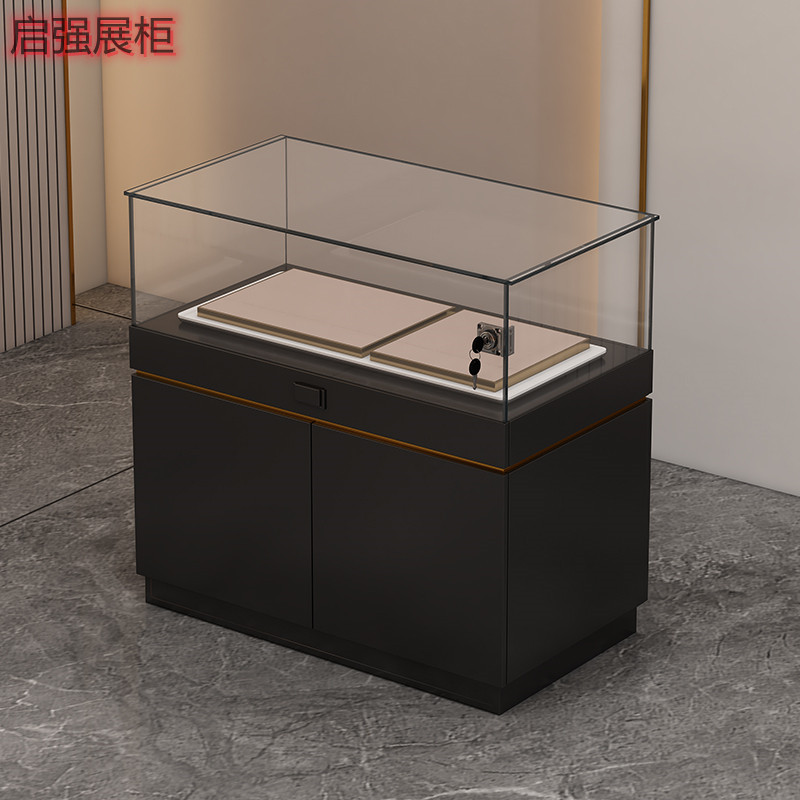 定制商场玻璃柜展示柜珠宝首饰柜台样品展览陈列柜博物馆文物展台