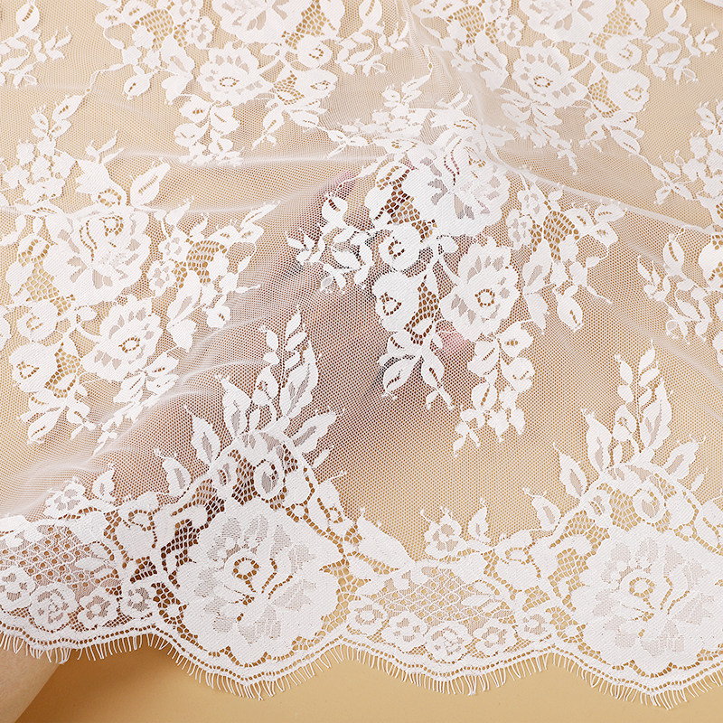 1.5米宽睫毛蕾丝面料婚纱礼服裙子布料桌布窗帘辅料黑色白色柔软,居家布艺,海绵垫/布料/面料/手工diy,淘宝优惠券,粉丝福利购,淘宝优惠卷