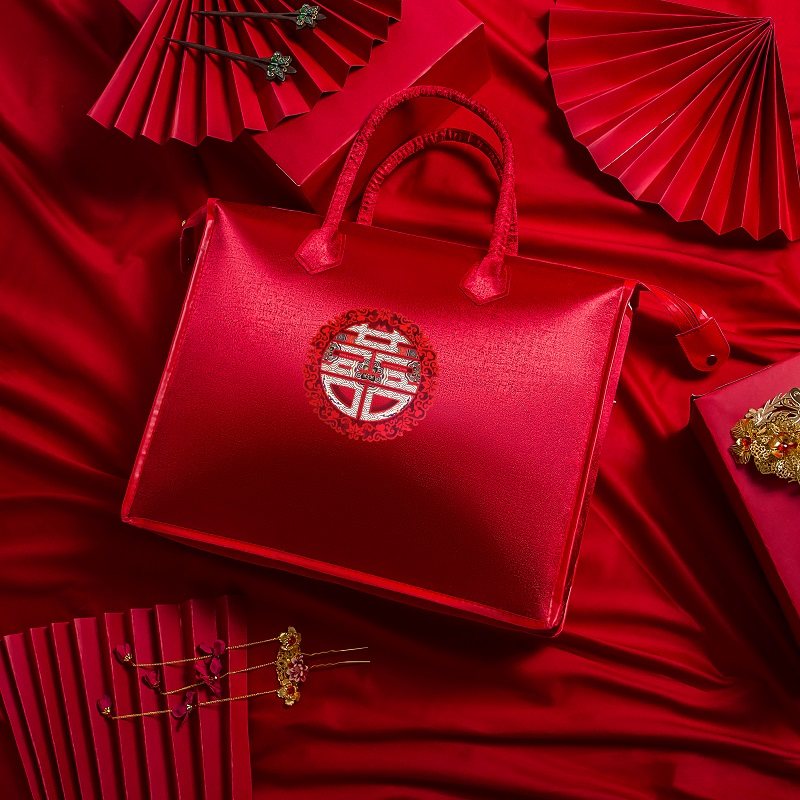 大红色结婚被子包装袋喜被加厚陪嫁枕头婚庆棉花被褥四件套收纳袋,收纳整理,被子防尘袋,淘宝优惠券,粉丝福利购,淘宝优惠卷
