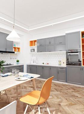 广州开放式家橱居铝柜整简体全屋定制全约橱HEH柜全铝壁柜吊柜