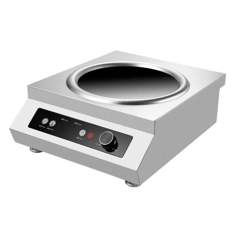 岭商用电磁炉5000平凹面大炒功率电W磁灶爆961酒店厨房设备电炒贝