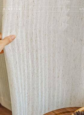 微光条纹纱」珠现「代简约风古中风氛围客OQS厅阳台纱帘窗帘