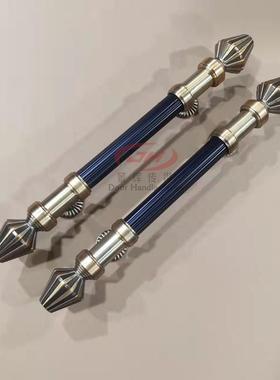 欧OEN仿古酒厚店大门锈拉式手古铜色玻璃门把手黑色加不钢木门拉