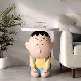 通客卡地厅茶几沙发侧边几角柜几可移动床头装饰品JZJ阿呆落边几