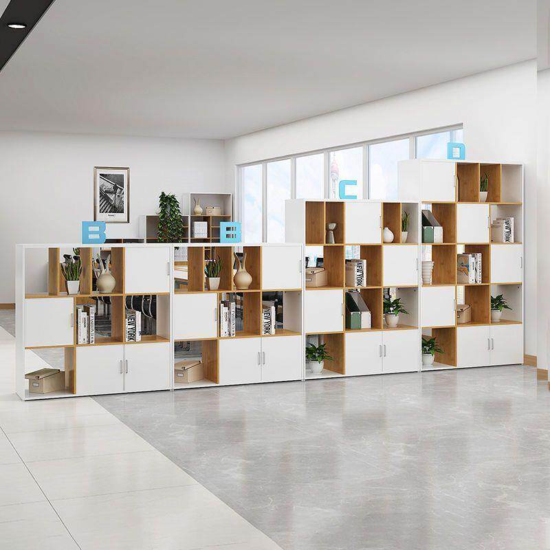 AKL创意森空焱办公室隔断柜木料质件柜资格文子柜组合置物架镂展