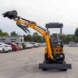 货微型农用挖掘HT18小型机破果园棚抓木挖大土机市政碎供家用小钩