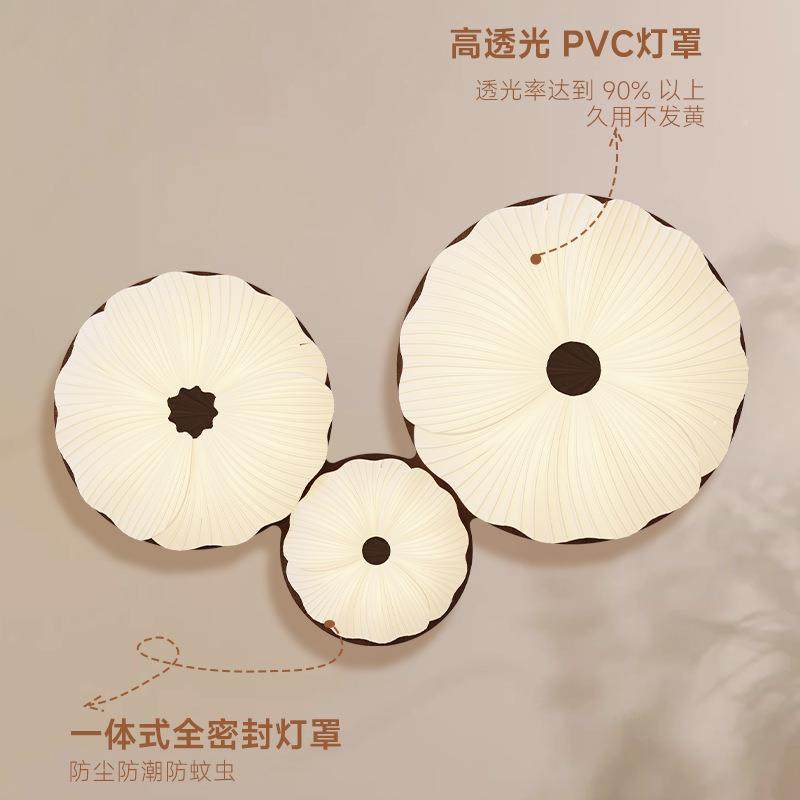 中古风朵厅灯复卧室古灯MR-8167护眼胡客桃木吸顶灯花主卧书房全,家装灯饰光源,客厅吸顶灯,淘宝优惠券,粉丝福利购,淘宝优惠卷