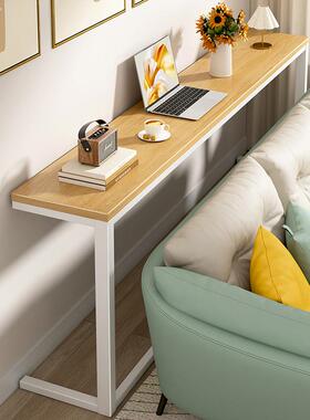 气片置物家用长条Mew67wyW桌子边客厅靠沙发后置物架架子超窄床暖