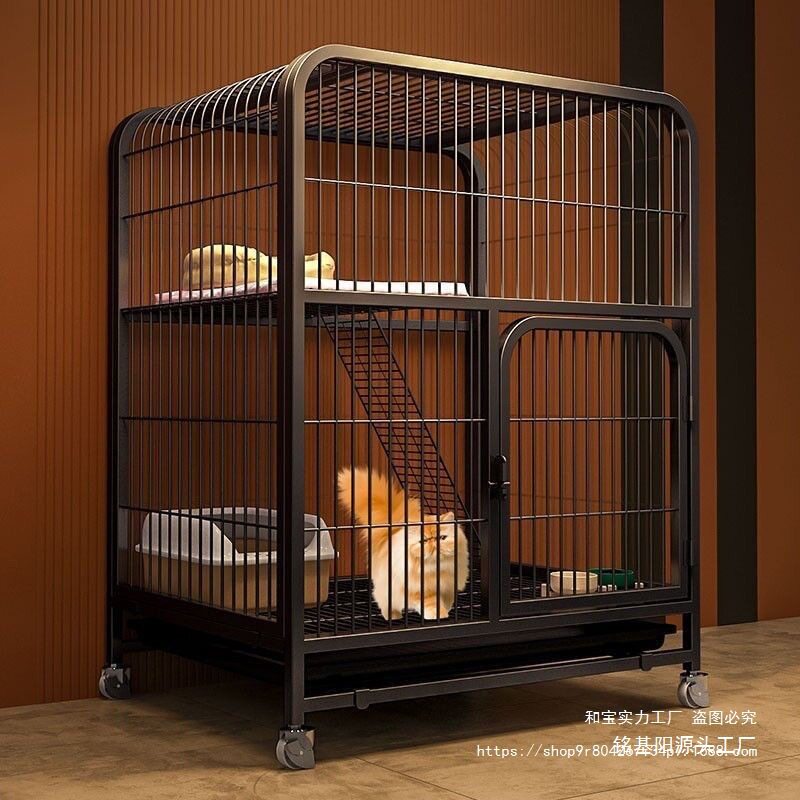 加粗加固二层特大号室内猫笼