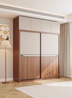 实木多层衣板轻奢BIR推拉板门移门柜成家用卧室现代简约品生态大