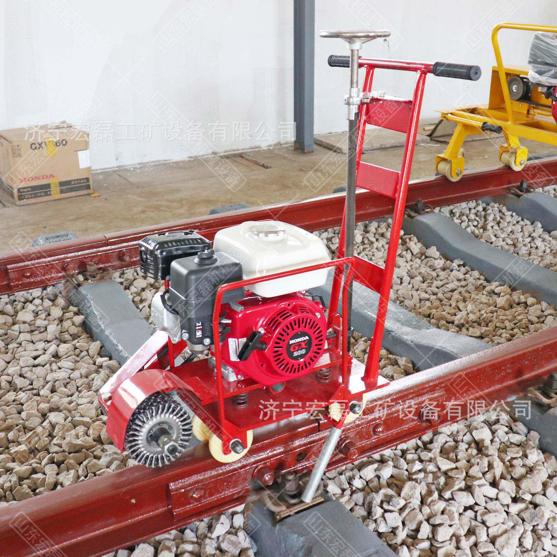 CS钢-1内燃钢式轨除锈便CS-1携电动轨抛光机手推轨道机磨轨机现货