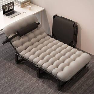 办公室厚WSI午休宽懒人床2025新款高颜轻便折加叠值床加新款两用