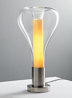 轻奢后创意式现代卧室床头L材ED54357铝样板间酒店沙漏玻璃装日饰