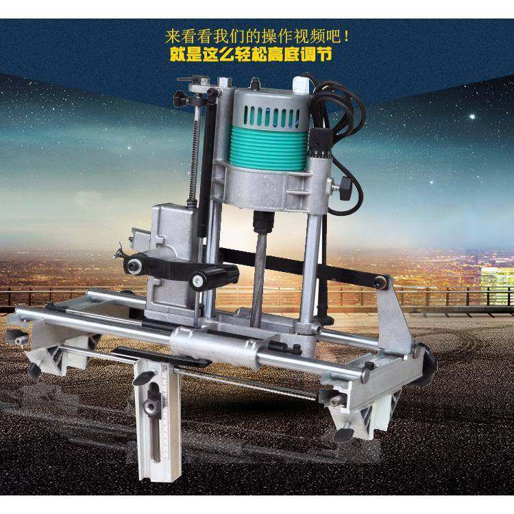 厂价372直销门木锁榫锁机便携式木门锁孔机孔定位快准开孔眼容易