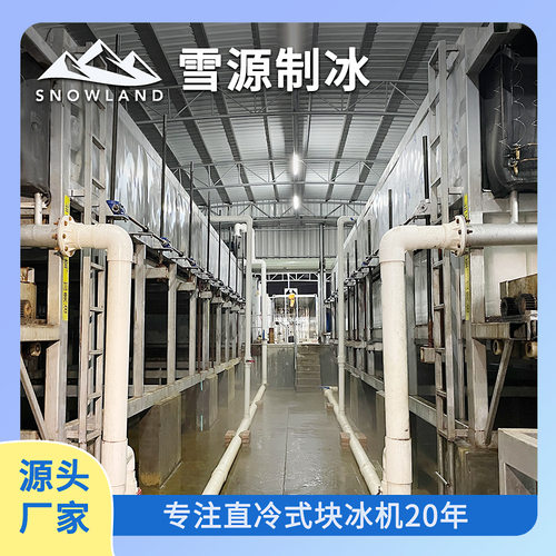 雪源snowland 12吨全自动制冰机自动脱冰大型块冰机制冰机冰砖机