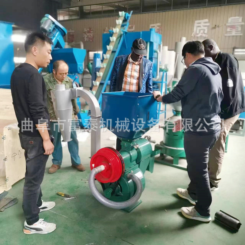 家用砂棍式三风道谷物脱壳机