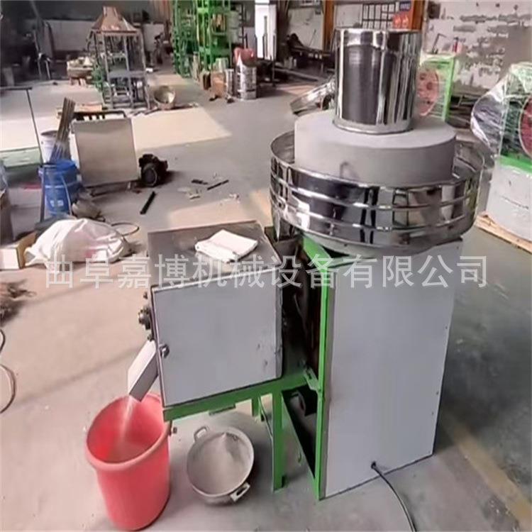 玉米小麦磨面电动石磨 广东艾绒带锣石磨机去渣 80公分直径三项电