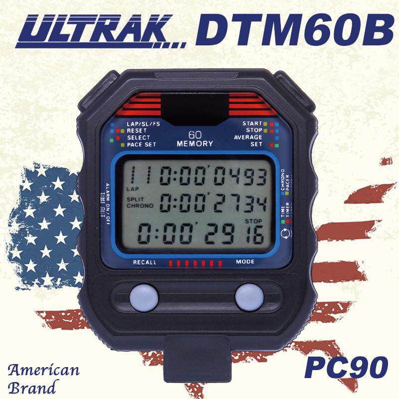 新款计时器田径电子秒表 60道3行ULTRAK奥赛克PC90 DTM60B 秒