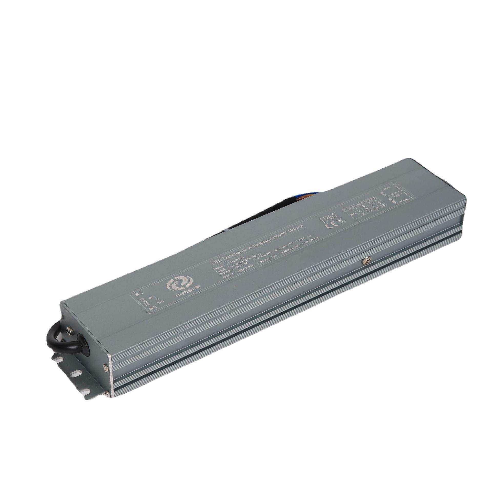 LED灯带灯条24V100W防水调光防雨防潮电源可控硅0-10系统调光电源