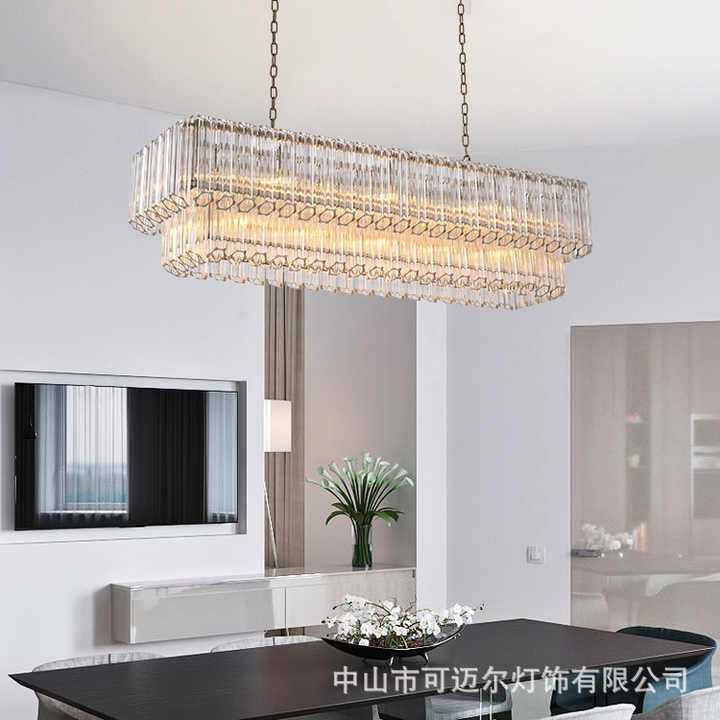 出口美式梅花玻璃管吊灯现代简约客厅奢华设计师软装别墅大气吊灯