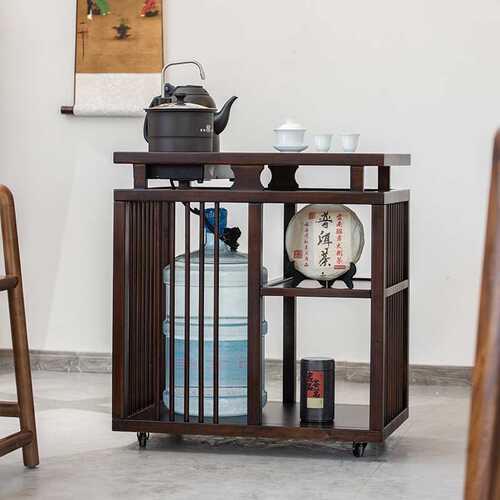 茶桌家用小茶台新中式移动茶车客厅茶水柜烧水壶一体茶几沙发茶柜