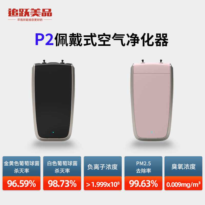 2亿负离子迷你便携挂脖式空气净化器杀菌 ODM定制会销礼品