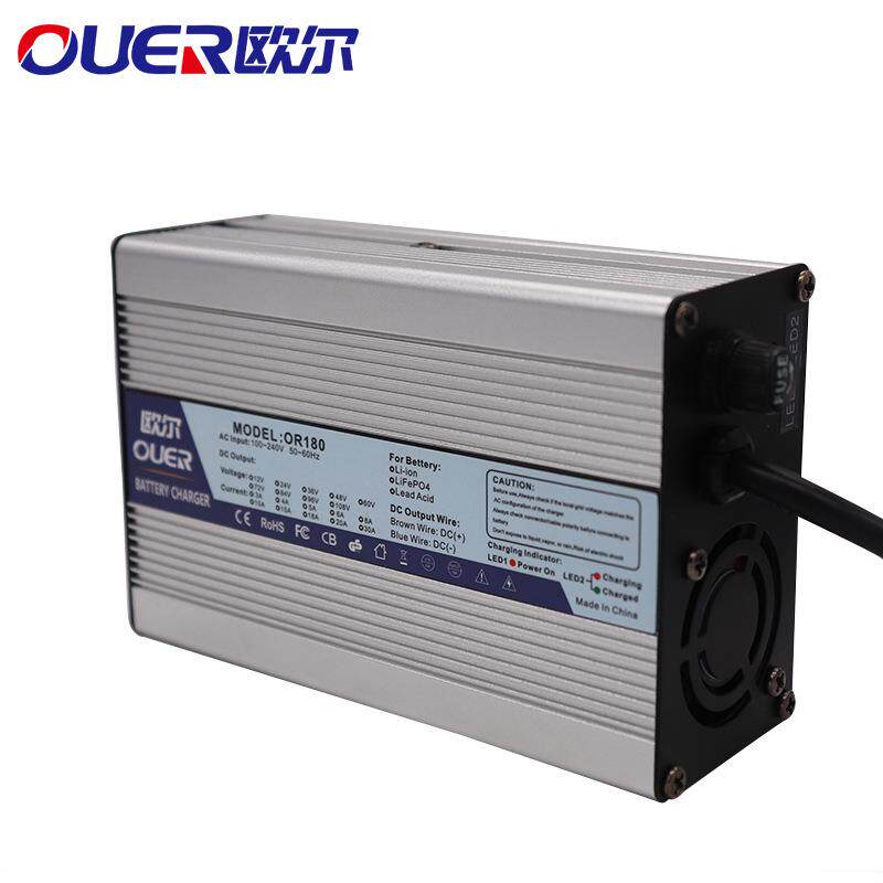 54.6V3A充电器 13S 48V锂电池充电器 自动宽电压 接头可选