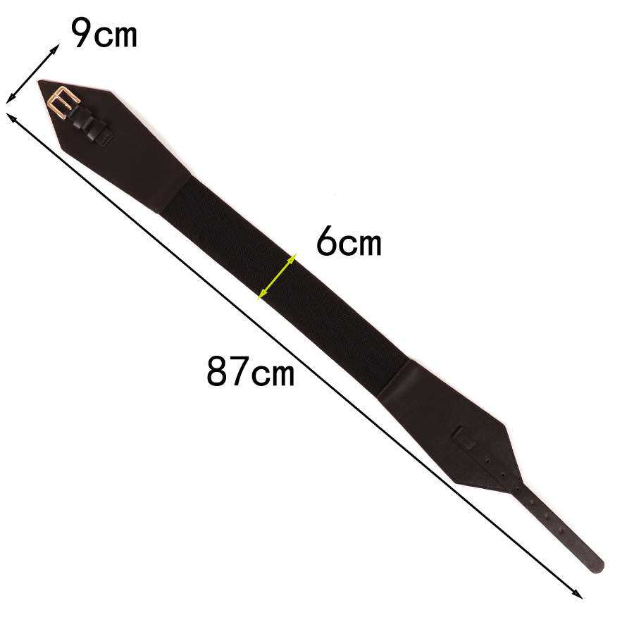 高级感腰带女宽版黑色外穿设计感小众配裙子大衣弹力松紧腰封外搭