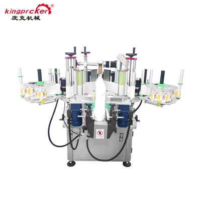 台式双面贴标机扁瓶方瓶洗衣液贴标机小型贴标机labeling machine