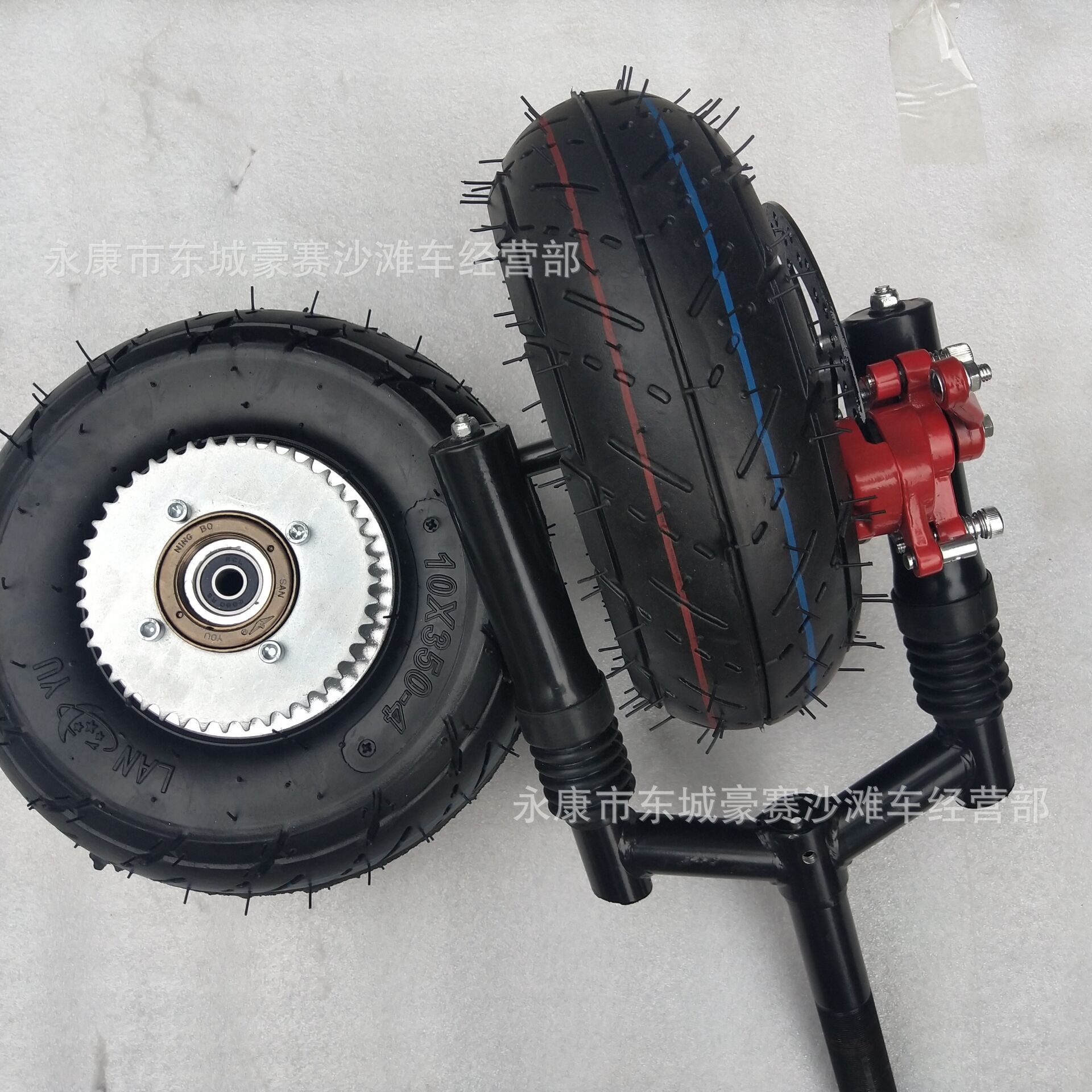 滑板老年代步车三轮四轮车 改装车 10x3.50-4轮胎内外胎轮子套装